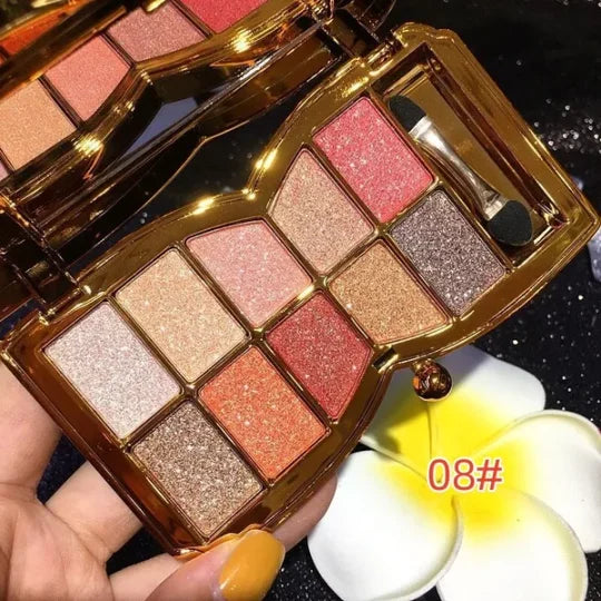 ✨Paleta de sombras de ojos|Sparkle Shimmer de 10 colores🤩