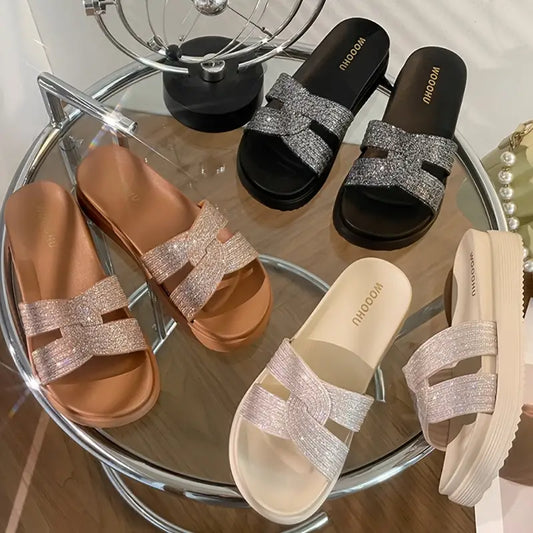 😍SANDALIAS ATENAS con diamantes de imitación y suela blanda antideslizante|ORTOPEDICAS😍