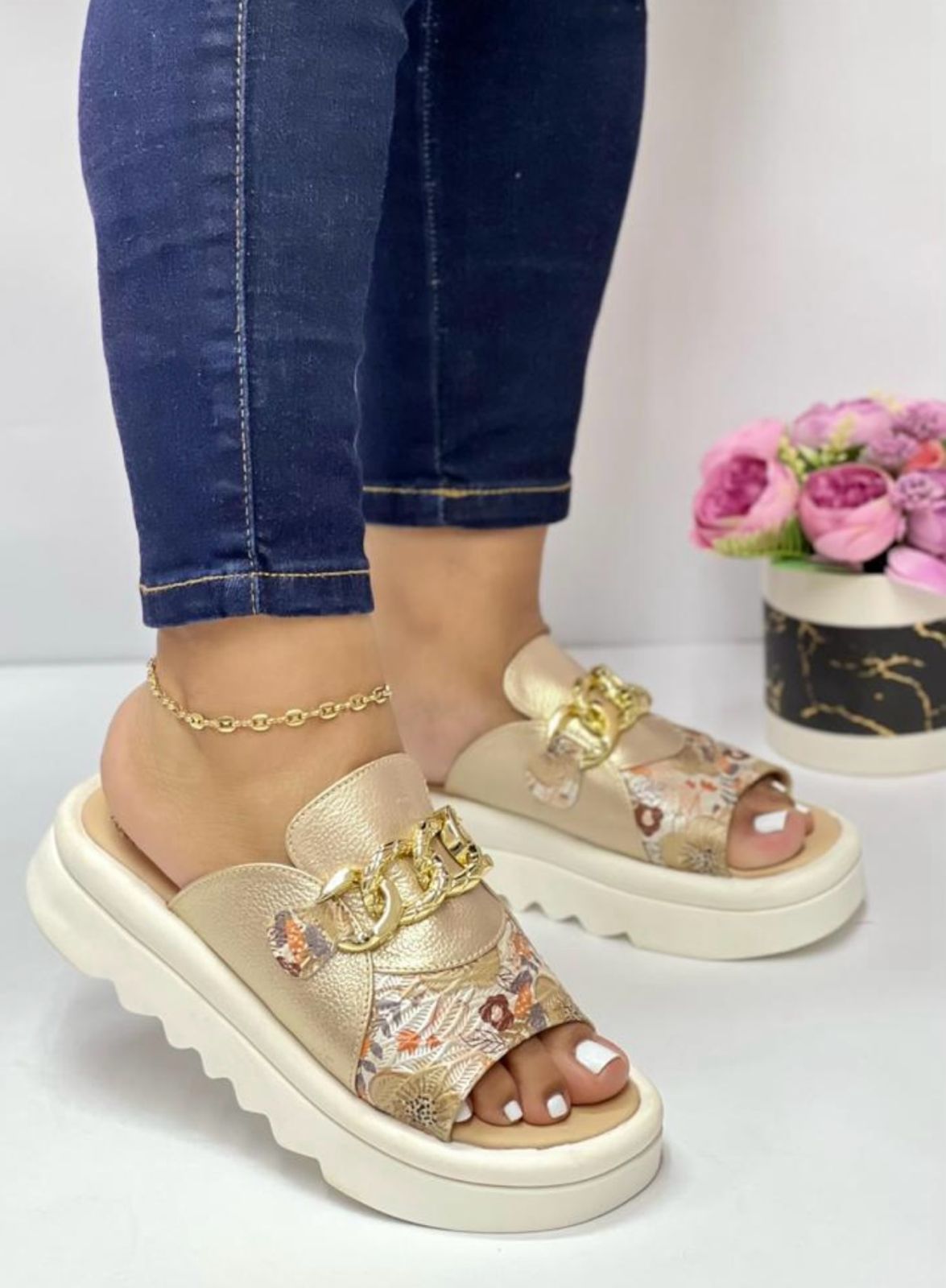 🤩SANDALIAS BUCARA ⭐⭐⭐⭐⭐OUR FOOTBED 🙋‍♀️IDEAL PARA CUBRIR EL JUANETE